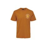Only & Sons 22023109_ONSJAKE REG COLLEGIATE PRI Bisiklet Yaka Baskılı Kahve Erkek T-Shirt