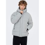 Only & Sons Açık Gri Erkek Mont Onscayson Puffa Otw Noos - XL