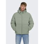 Only & Sons Açık Yeşil Erkek Mont ONSMARVIN LIFE PUFFER JACKET OTW