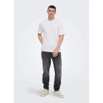 Only & Sons Dar Koyu Gri Erkek Denim Pantolon 22038626 Onsyoke Tapered Boxcro Dnm
