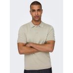 Only & Sons Düz Açık Bej Erkek Polo T-Shirt Onswyler Lıfe Reg 14 Ss Polo Knıt N - XL