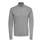 Only & Sons Düz Örgü Orta Gri Melanj Erkek Kazak