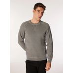 Only & Sons Düz Yaka Normal Düz Gri Erkek Kazak ONSPIN REG 12 CREW KNIT