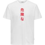 Only & Sons Erkek Beyaz Ejderha T-SHIRT-22018480 - M