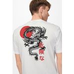Only & Sons Erkek Beyaz Ejderha T-shirt-22018480