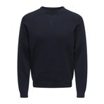 Only & Sons Erkek Bisiklet Yaka Uzun Kollu Basic Triko Kazak, Lacivert