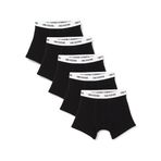 ONLY & SONS Erkek Boxer ONSFITZ SOLID BLACK TRUNK 5-PACK NOOS Siyah S
