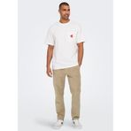 Only & Sons Erkek Chino Pantolon, Normal Bel, Kahverengi, S Beden