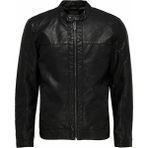 Only & Sons Erkek Deri Ceket Siyah 22012339 - M