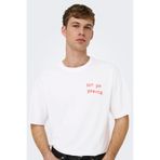Only & Sons Erkek Gögüs Baskili Relaxed Fit Tisört - Axel