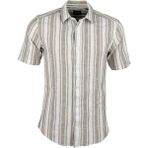 Only & Sons Erkek Gömlek Gri 22028420 Onscaıden Ss Mıx Strıpe Lınen Shırt