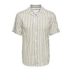 ONLY & SONS Erkek Gömlek ONSWAYNE LIFE SS VISCOSE SHIRT NOOS Koyu Bej S