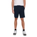 ONLY & SONS Erkek keten şort, Koyu Lacivert, S