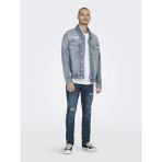 Only & Sons Erkek Kot Ceket 22023244 - Mavi
