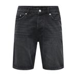 ONLY & SONS Erkek kot şort, Black Denim, XL
