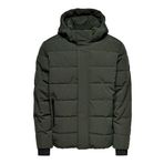 ONLY & SONS Erkek kuş tüyü mont ONSCAYSON kuş tüyü mont, Peat, XXL