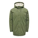 Only & Sons Erkek ONSALEXANDER PARKA OTW NOOS VD Dış Giyim, Koyu Yağ Yeşili, S