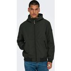 Only & Sons Erkek Onsbowıe Kapüşonlu Softshell Ceket Mont 22029276 Haki