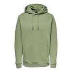 ONLY & SONS Erkek Onsceres Life Hoodie Sweat Noos kapüşonlu sweatshirt, Yağlı Yeşil, S