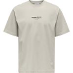 Only & Sons Erkek Onscurated Bisiklet Yaka %100 Pamuk T-Shirt 22030925 Taş - XL