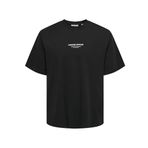 ONLY & SONS Erkek Onscurated RLX Print Ss Tee T-Shirt, Siyah, L