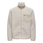 ONLY & SONS Erkek Onsdallas Sherpa Mont OTW Vd Polar Ceket, Gümüş Astar, XXL