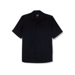 ONLY & SONS Erkek Onsdash Life Reg Solid Visc Res Ss Gömlek, Siyah, S