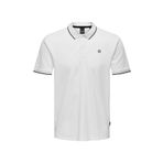 Only & Sons Erkek Onsfletcher Polo Yaka %100 Pamuk T-shirt Beyaz 22024827