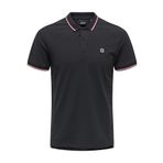 ONLY & SONS Erkek Onsfletcher Slim Ss Polo Noos Polo Tişört, Koyu lacivert/Detay: Parlak Beyaz ve Kırmızı Kontrast Çizgili, L