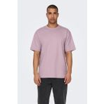 Only & Sons Erkek Onsfred Bisiklet Yaka Kısa Kollu %100 Pamuk T-Shirt 22022532 Lila