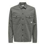 ONLY & SONS Erkek ONSKARI SHIRT 0120 CANWAS LS Gömlek, Castor Gray, S
