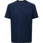 Only & Sons Erkek Onskıan Kare Desenli Kısa Kollu Pamuklu T-Shirt 22028692 Lacivert - 2XL