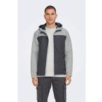 Only & Sons Erkek Onsmack Su Geçirmez Kapüşonlu Ceket 22024207 Gri