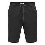 ONLY & SONS Erkek Onsreid Slim 0571 Slub Şort, Siyah, M