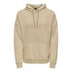 Only & Sons Erkek Onsron Life RLX Kapüşonlu Sweat Bf Kazak Kazak, tütsü, XL