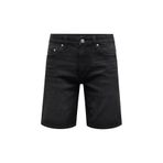 Only & Sons Erkek ONSWEFT WB 8008 PIM DNM SHORTS VD Şort, Siyah Denim, M