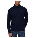 Only & Sons Erkek Onswyler Life Roll Neck Knit Noos kazak, koyu lacivert, M