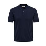 ONLY & SONS Erkek Polo Tişört Örme, Koyu Lacivert, XXL