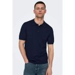 Only & Sons Erkek Regular Fit Polo Yaka Lacivert Triko T-Shirt - 22022219 - M