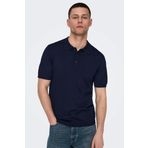 Only & Sons Erkek Regular Fit Polo Yaka Lacivert Triko T-Shirt - 22022219