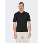 Only & Sons Erkek Regular Fit Polo Yaka T-Shirt - 22022219 - Siyah - 2XL