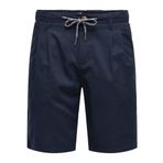 ONLY & SONS Erkek Şort ONSLEO LINEN MIX 0048 SHORTS Koyu Lacivert M
