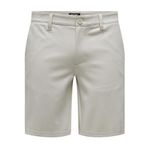 ONLY & SONS Erkek Şort ONSMARK SHORTS 0209 NOOS Açık Gri M