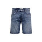 Only & Sons Erkek Straight Fit Denim Şort - 22029179