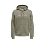 ONLY & SONS Erkek Sweatshirt ONSCONNOR AUTHENTIC REG HOODIE SWEAT Bungee Cord S