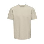Only & Sons Erkek T-Shirt ONSKIAN T-Shirt, Gümüş Astar, XXL