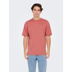 ONLY & SONS Erkek tişört ONSFRED tişört, Dusty Cedar., M