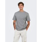 ONLY & SONS Erkek tişört ONSFRED tişört, Gri (Ultimate Grey), L