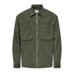 ONLY & SONS Erkek uzun kollu gömlek, Gri (Castor Gray), XL