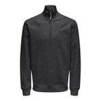 Only & Sons Erkek Yarım Fermuarlı Regular Fit Siyah Sweatshirt - 22034629 - XL